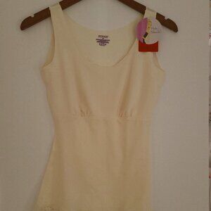 SPANX HIDE AND SLEEK LACE HEM -SCOOP NECK CAMI -IVORY- SHAPEWEAR SIZE MEDIUM